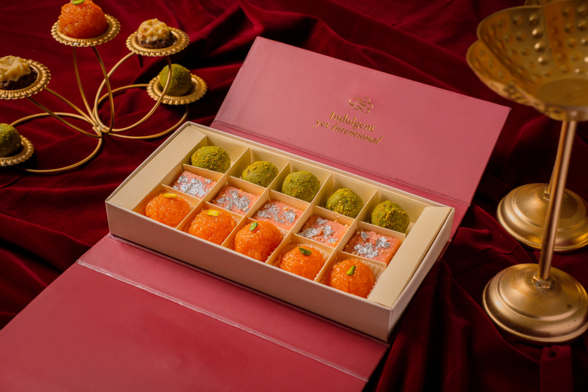 Assorted Vegan Mithai Box of 15