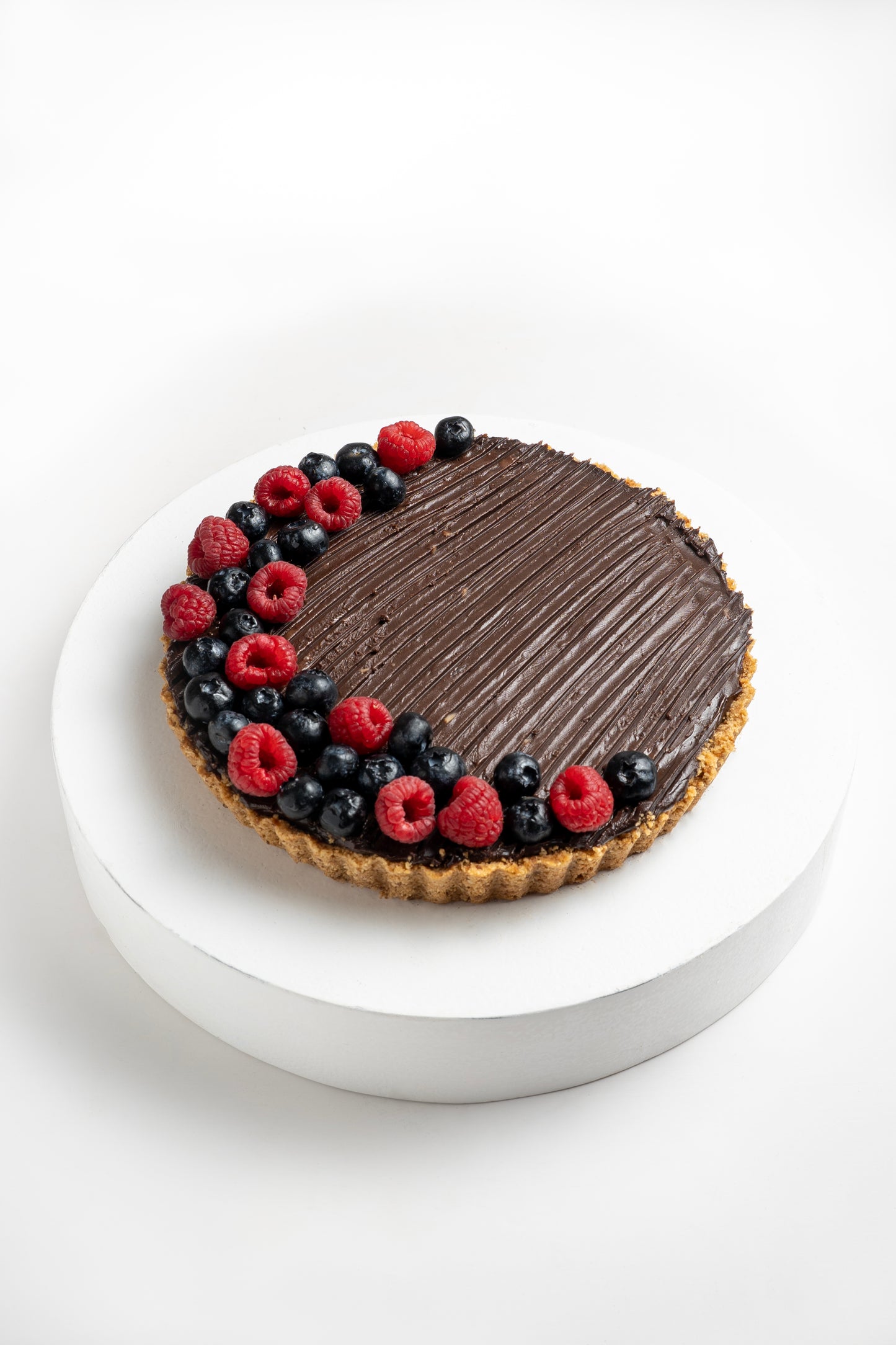 Chocolate mix berry tart