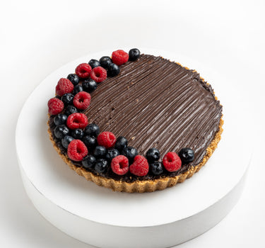 Chocolate mix berry tart