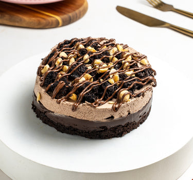 Brownie mousse cake