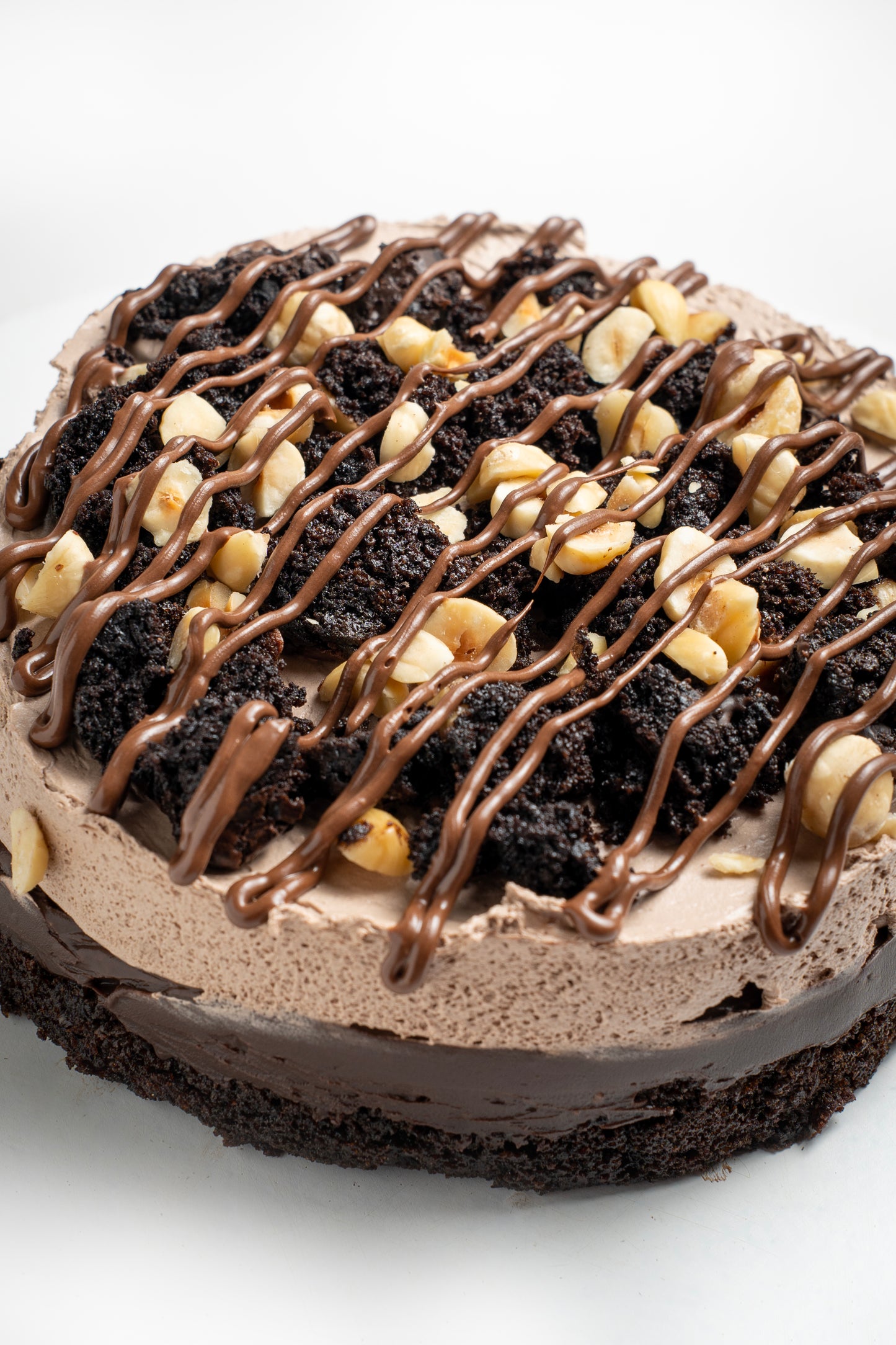 Brownie mousse cake