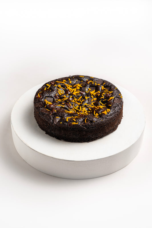 Dark chocolate orange teacake