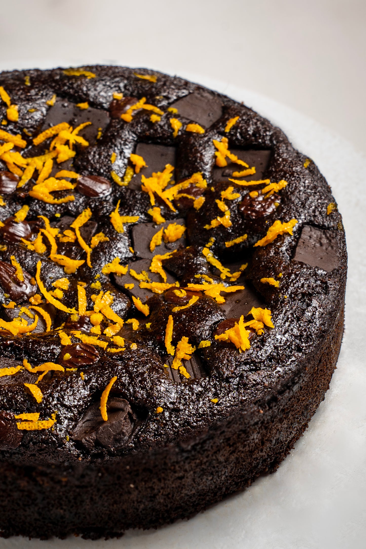 Dark chocolate orange teacake