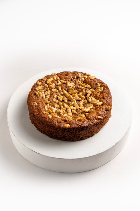 Date and walnut teacake