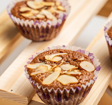Vanilla Roasted Almond Muffins