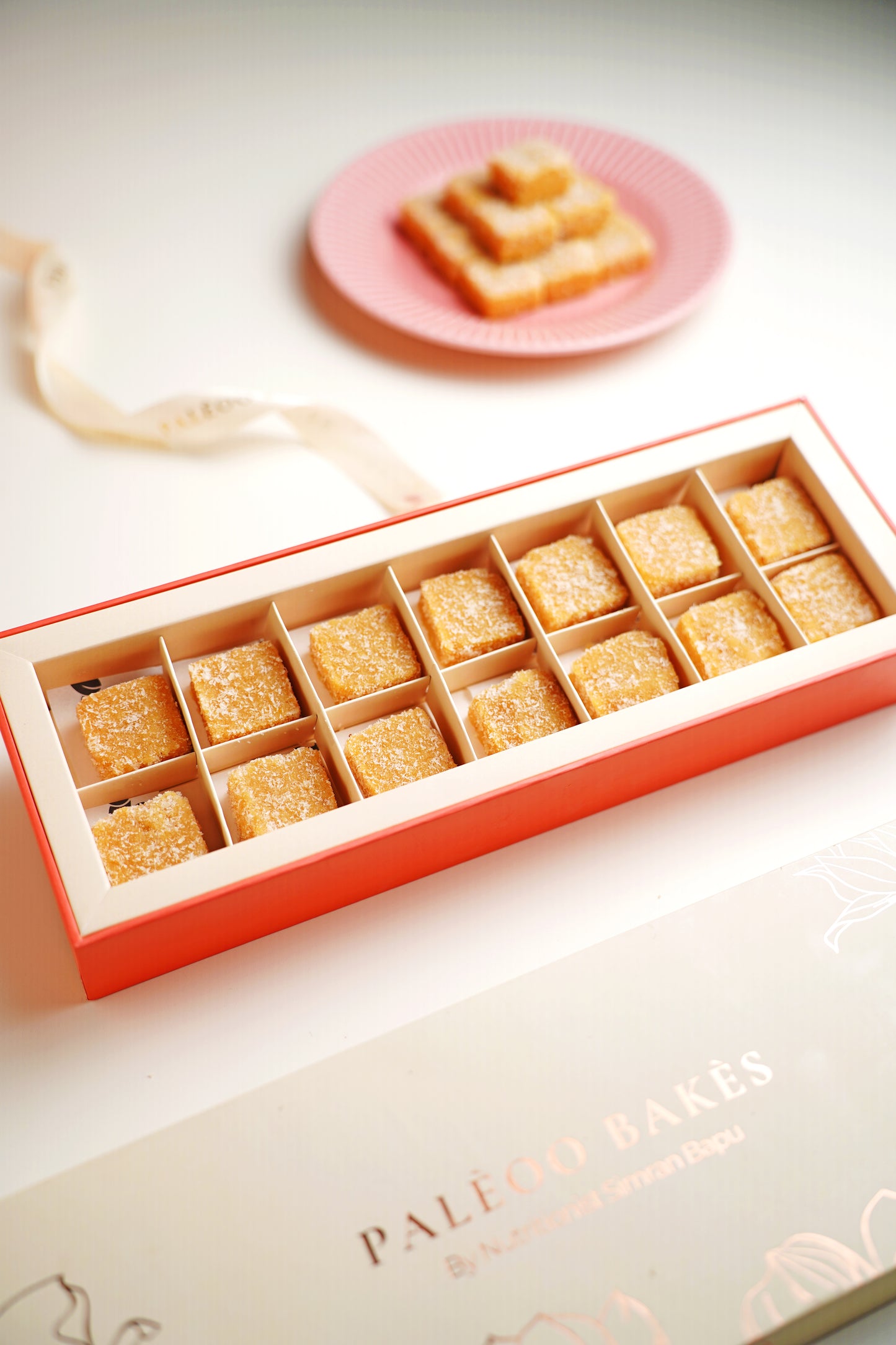 Coconut caramel Barfi ( box of 14)