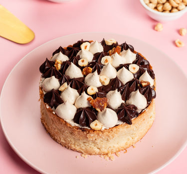 Hazelnut caramel tart