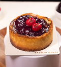 Burnt Vanilla Cherry Basque Cheesecake