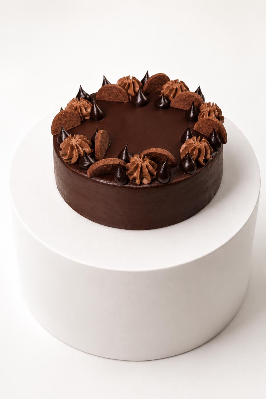 Triple Chocolate Crunch Cake